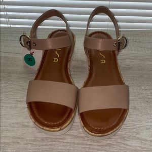Unisa platform Taupe Sandal